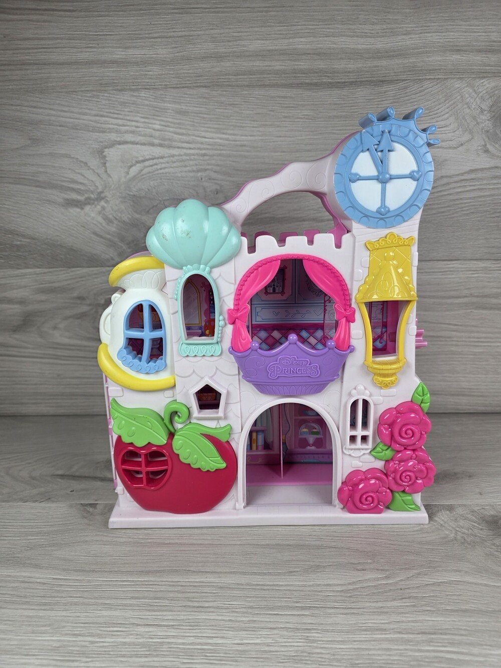 Disney Princess Little Kingdom Play n Carry Castle Dollhouse Playset Only SU63
